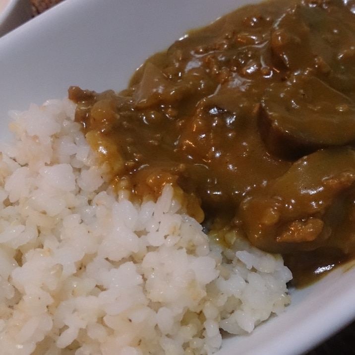 なすとひき肉のカレー